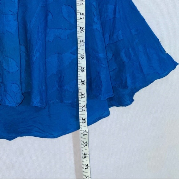 Karina Grimaldi Aspen Smalll Royal Blue Puff Sleeve Mini Dress - Picture 13 of 16